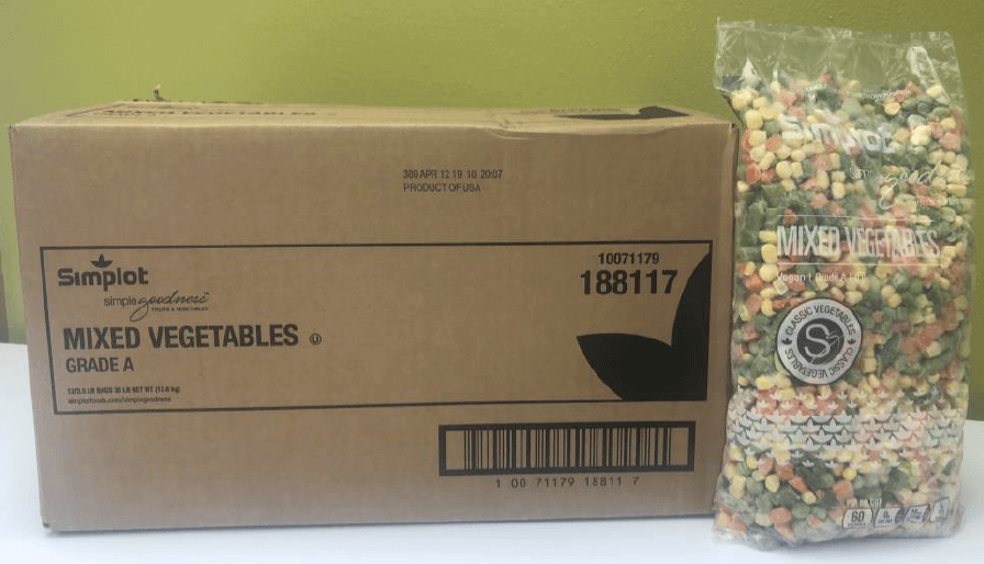 10071179188117 Simplot Mixed Vegetables 