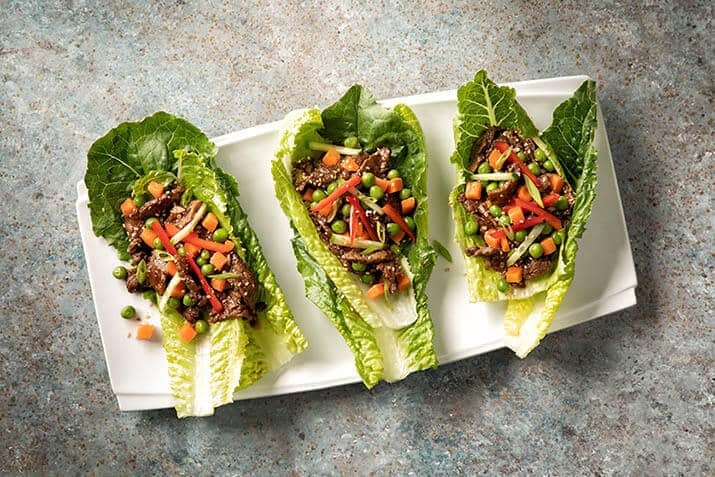 Beef Bulgogi Lettuce Wraps Using RTE Vegetables